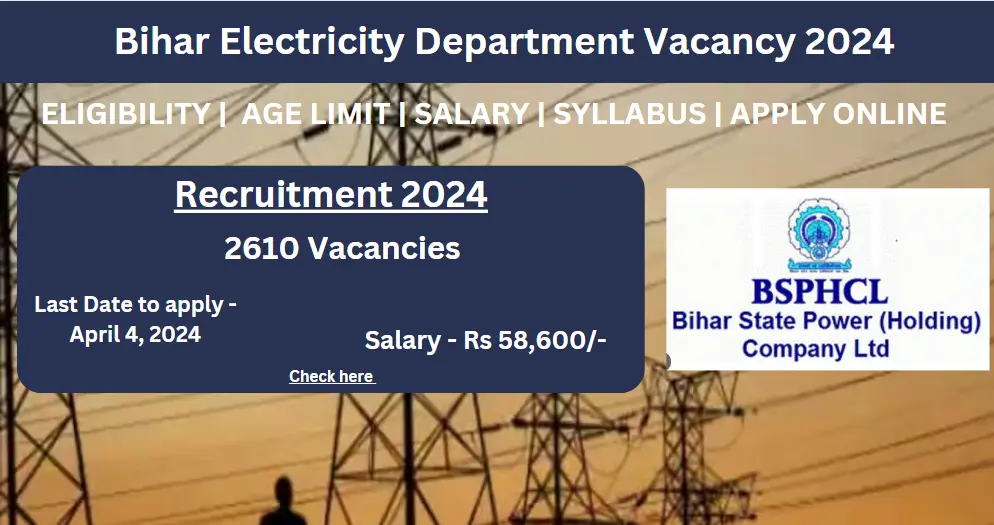 BSPHCL Vacancy 2024