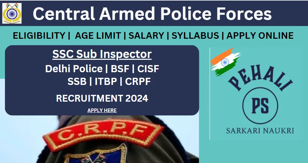 Central Armed Police Force vacancy