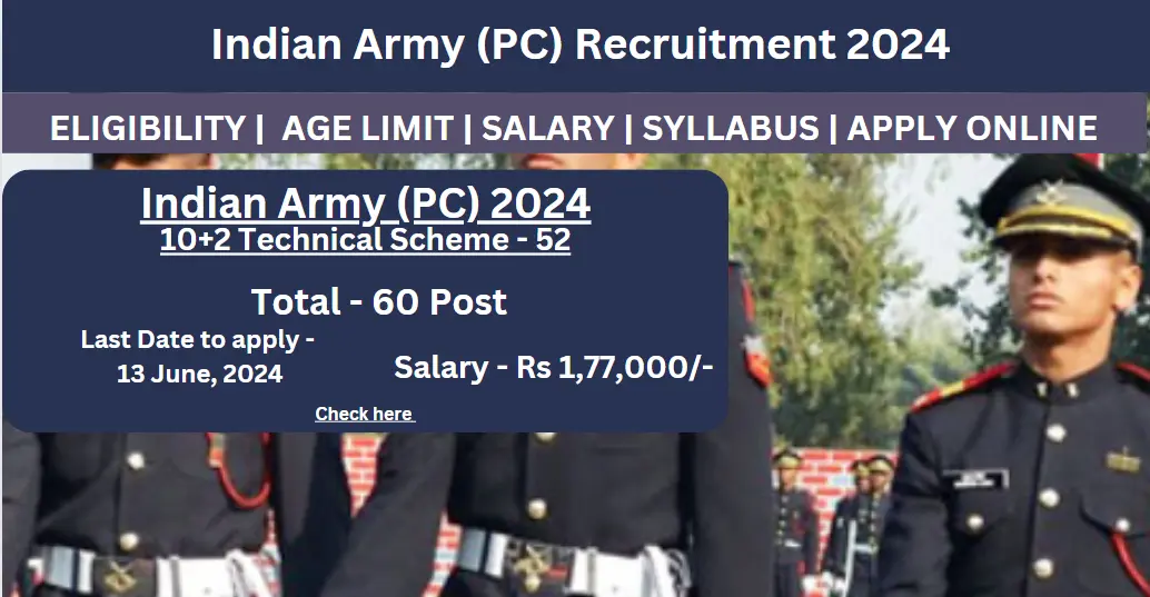 Indian Army (PC) Recruitment 2024